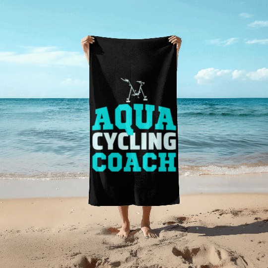 Aqua Cycling Swimming Pool Fitness Training Coach Beach Towels