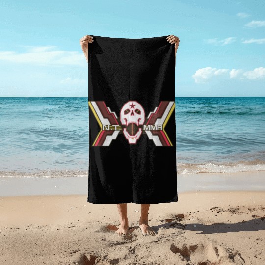 NT MMA graphic, color2 Beach Towels