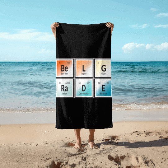 Belgrade | Periodic Table of Elements Beach Towels