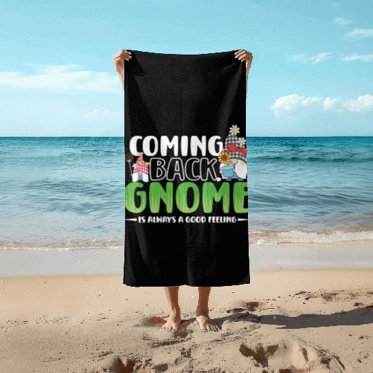 Garden Gnomes Gnome Lover Funny Gnome Gardening Beach Towels