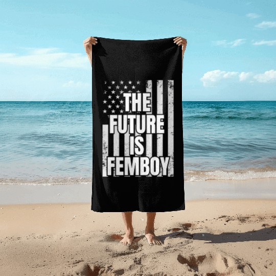 The Future Is Femboy Beach Towels