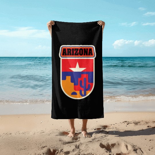 US States Arizonna Beach Towels