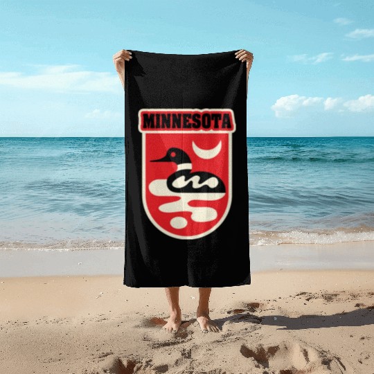 US States MINNESOTA Beach Towels