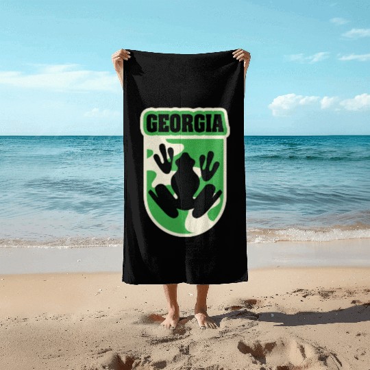 US States GEORGIA Beach Towels