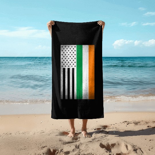 Ireland Design for proud Irish Americans Beach Towels