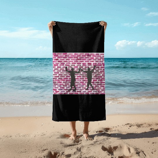Black magic holyhock online by Yeshaya Dank Beach Towels