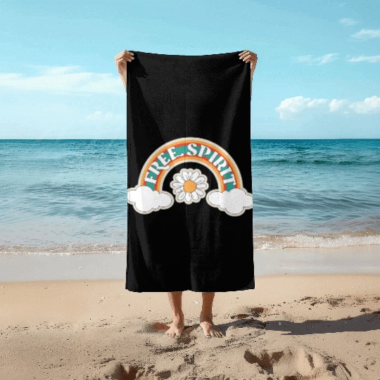 Free spirit affirmation Beach Towels