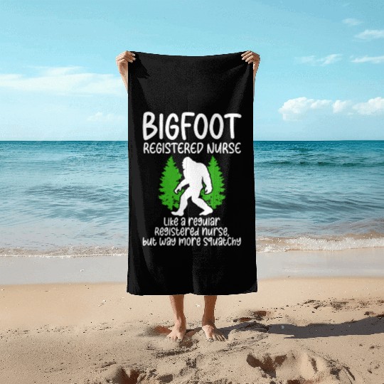 Bigfoot Party Supplies Bigfoot Registered Nurse Beach Towels