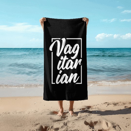 LGBT Gay Pride Lesbian Vagitarian Vegetarian Beach Towels