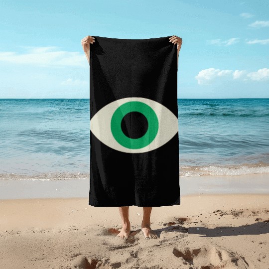 Green Eye Beach Towels