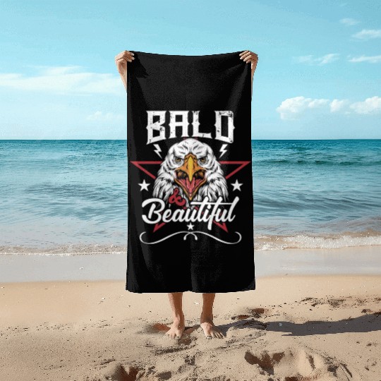 Bald and Beautiful Beach Towels
