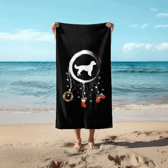 dog dreamcatcher Christmas Welsh Springer Spaniel Beach Towels