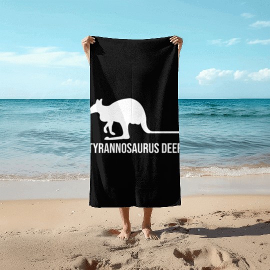 Funny Kangaroo Tyrannosaurus Deer Beach Towels