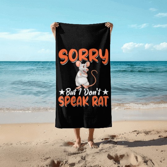 Rat Lover Rat Pet Rodent Mouse Rat Lady Beach Towels