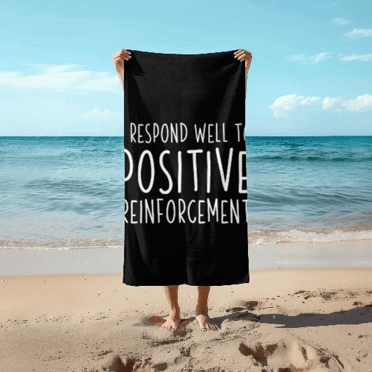 Psychology Pun Bf Skinner Positive Reinforcement P Beach Towels