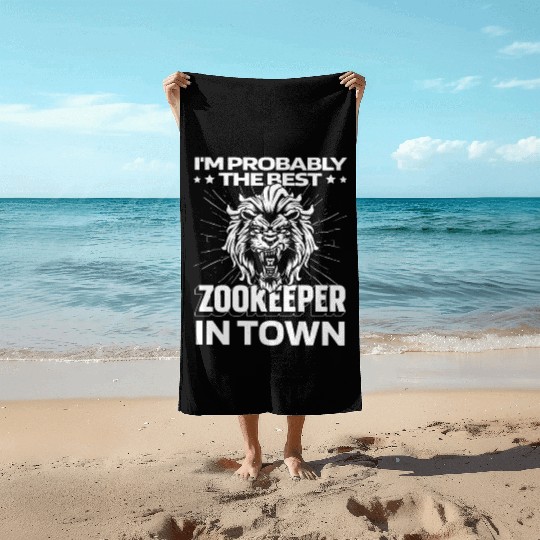 Zookeeper Lion Beach Towels