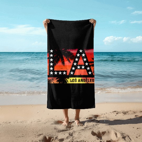 Los Angeles LA California Gift Beach Towels