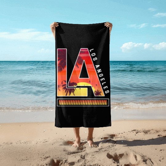 Los Angeles LA California Gift Beach Towels