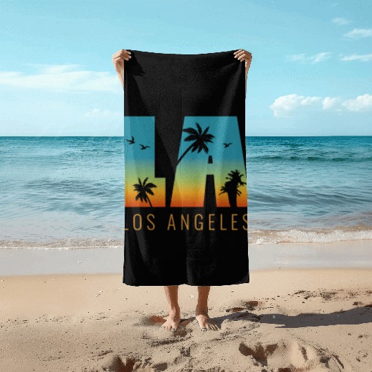 Los Angeles LA California Gift Beach Towels