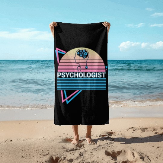Psychologist Psychology Retro Beach Towels