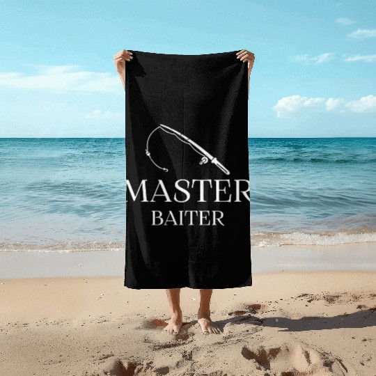 Master Baiter - Fishing Design Beach Towels