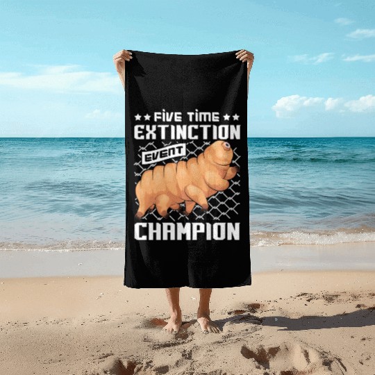 Moss Piglet Science Biology Tardigrade Lover Beach Towels