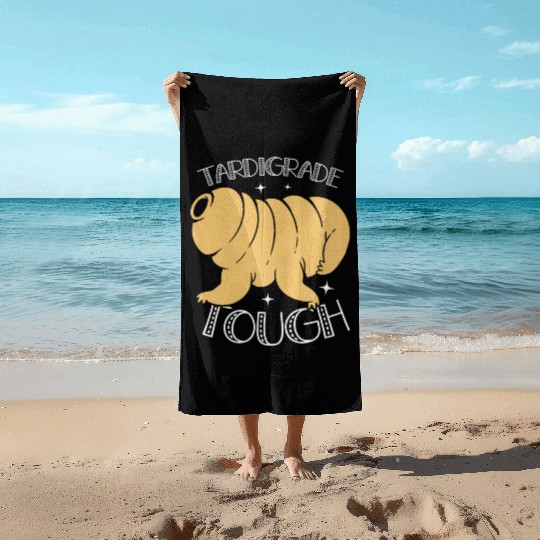Tardigrade Tough Moss Piglet Science Tardigrade Beach Towels