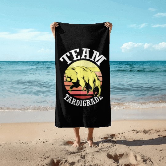 Team Tardigrade Moss Piglet Science Tardigrade Beach Towels