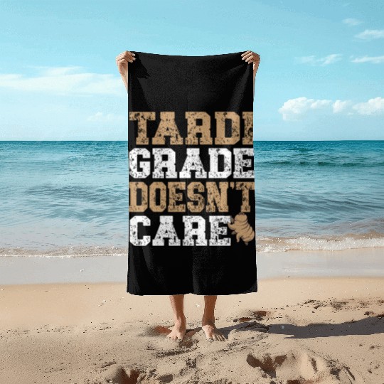 Tardigrade Doesn't Care Science Lover Tardigrade Beach Towels