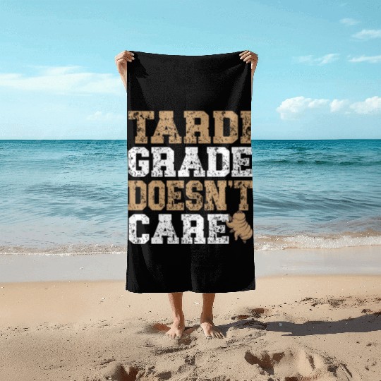 Tardigrade Doesn't Care Science Lover Tardigrade Beach Towels
