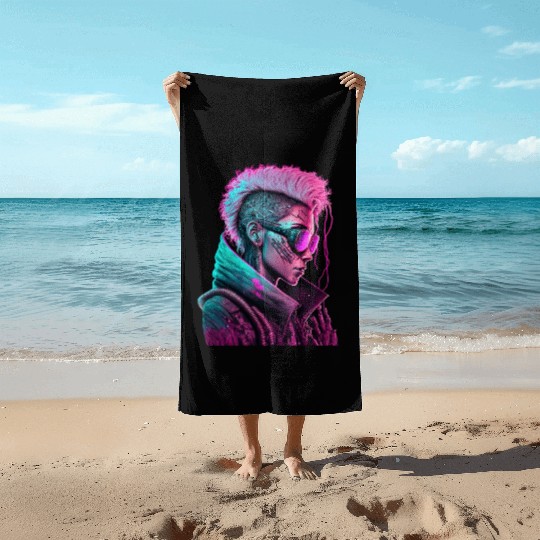 Sci-Fi character Beach Towels