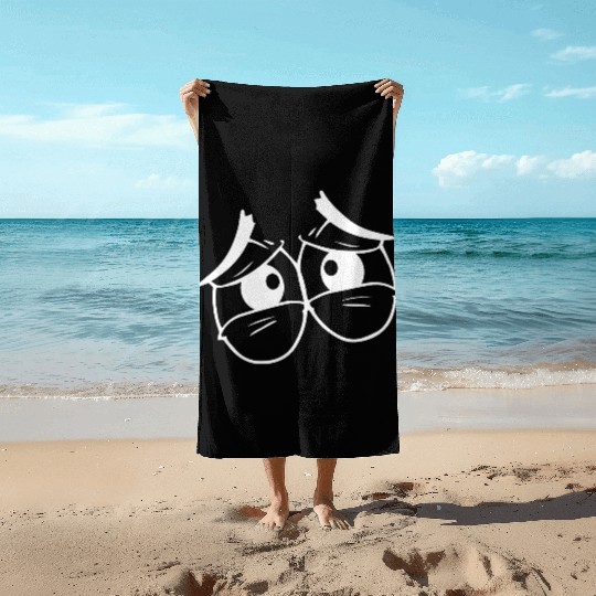 Sad crying eyes Beach Towels Beach Towels for Men, Women & Kid