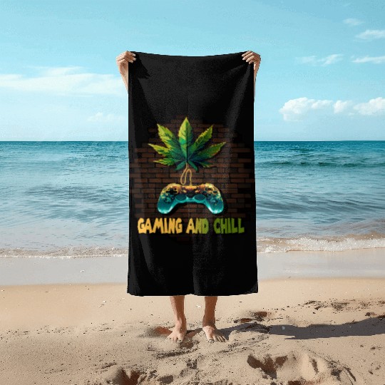 Gaming and Chill Beach Towels