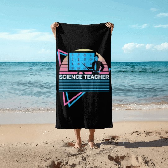 Science Teacher Retro Beach Towels