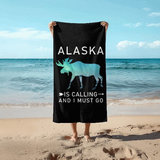 Alaska Gift USA Natur Bär Denali Grizzly Wald Beach Towels