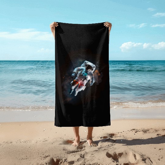 Astronaut Cosmonaut Sci-Fi character Beach Towels
