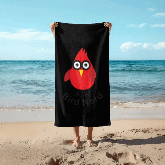 Bird Nerd Beach Towels