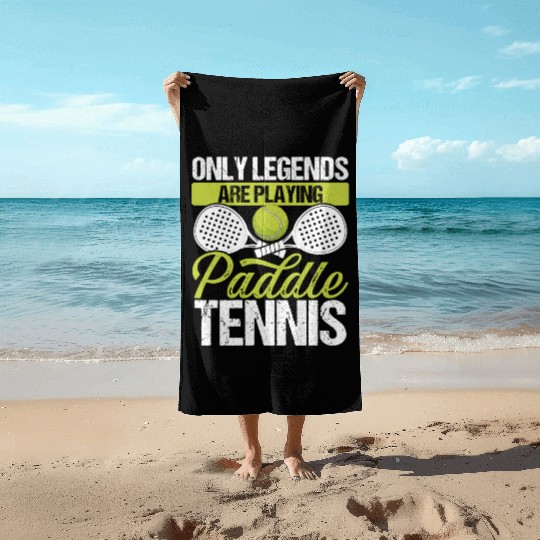 Paddle Tennis Player Match Only Legends Balls Beach Towels