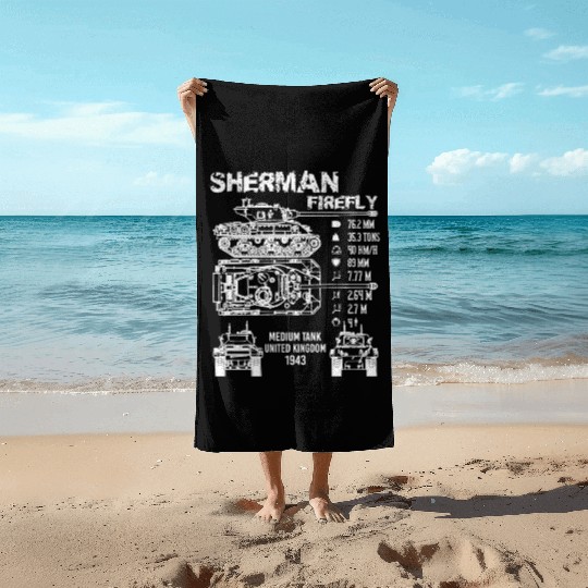 Sherman Firefly Tank Specifications Beach Towels