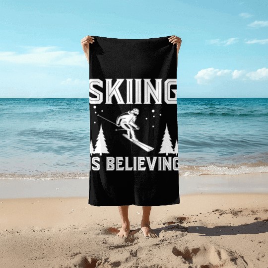 Skiier Gears Ski Winter Lifestyle Apparel Sports Beach Towels