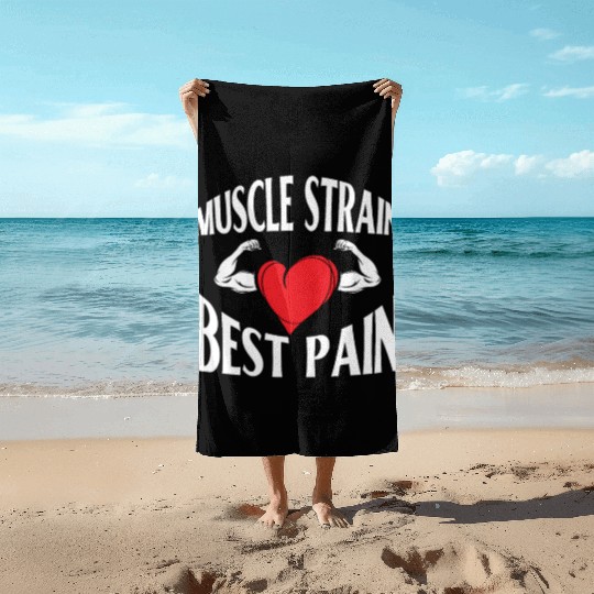 Muscle Strain Fitness Gym Pain Bodybuilding Beach Towels