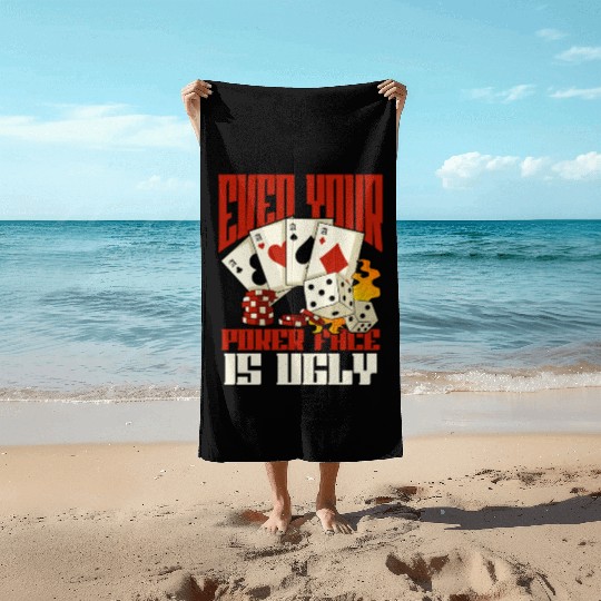 Poker Casino Poker Player Gambling Roulette Gift Beach Towels