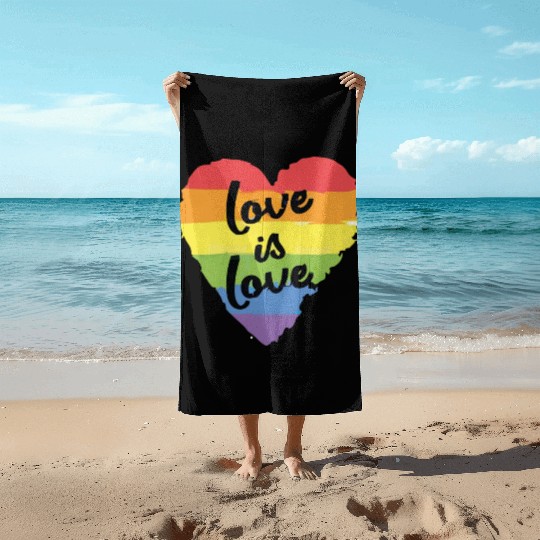 love is love Beach Towels