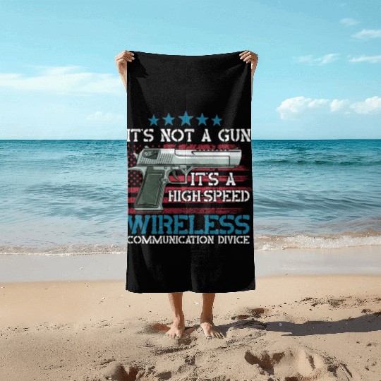 Its Not A Gun Meme Funny Its Not A Gun Beach Towels