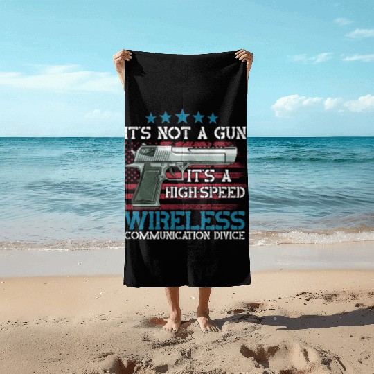 Its Not A Gun Meme Funny Its Not A Gun Beach Towels