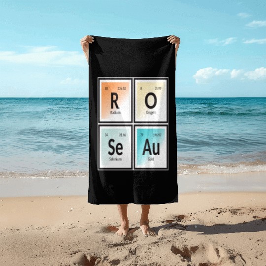 Roseau | Periodic Table of Elements Beach Towels