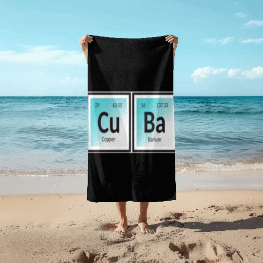 Cuba | Periodic Table of Elements Beach Towels