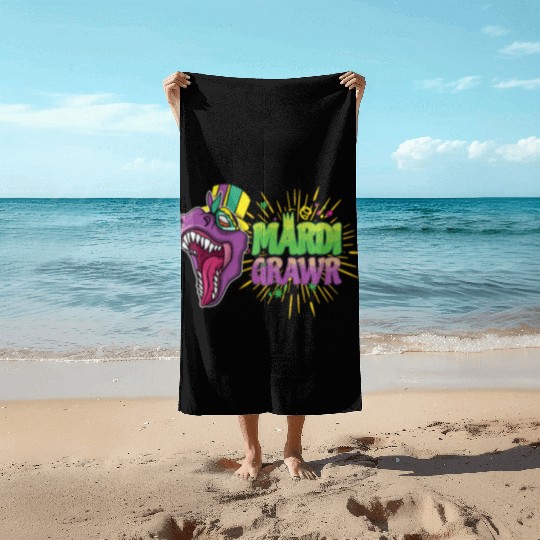 Raptor Festival Parade Beads 2023 Mardi Gras Beach Towels