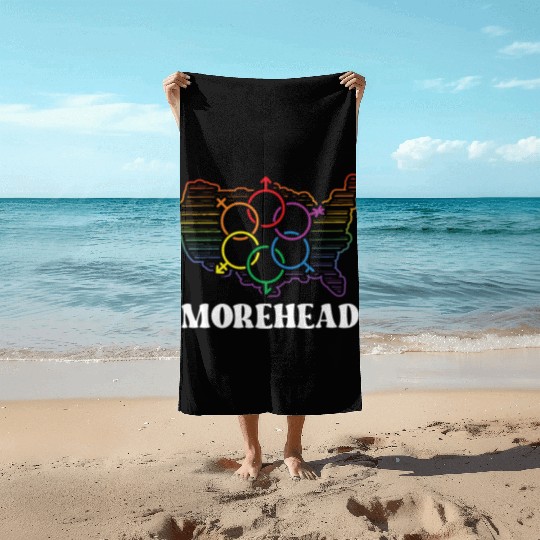 Morehead Pride Month Pride Flag LGBT Community LGB Beach Towels