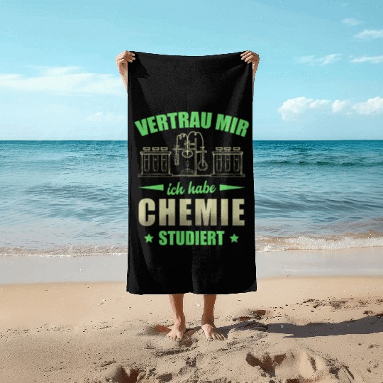 Chemistry Chemikant Chemical Laboratory Assistant Beach Towels
